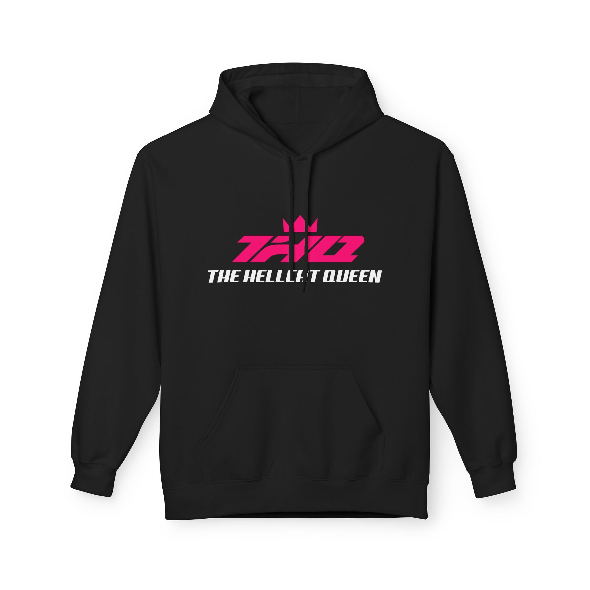 The Hellcat Queen Fleece Hoodie - Pink Logo