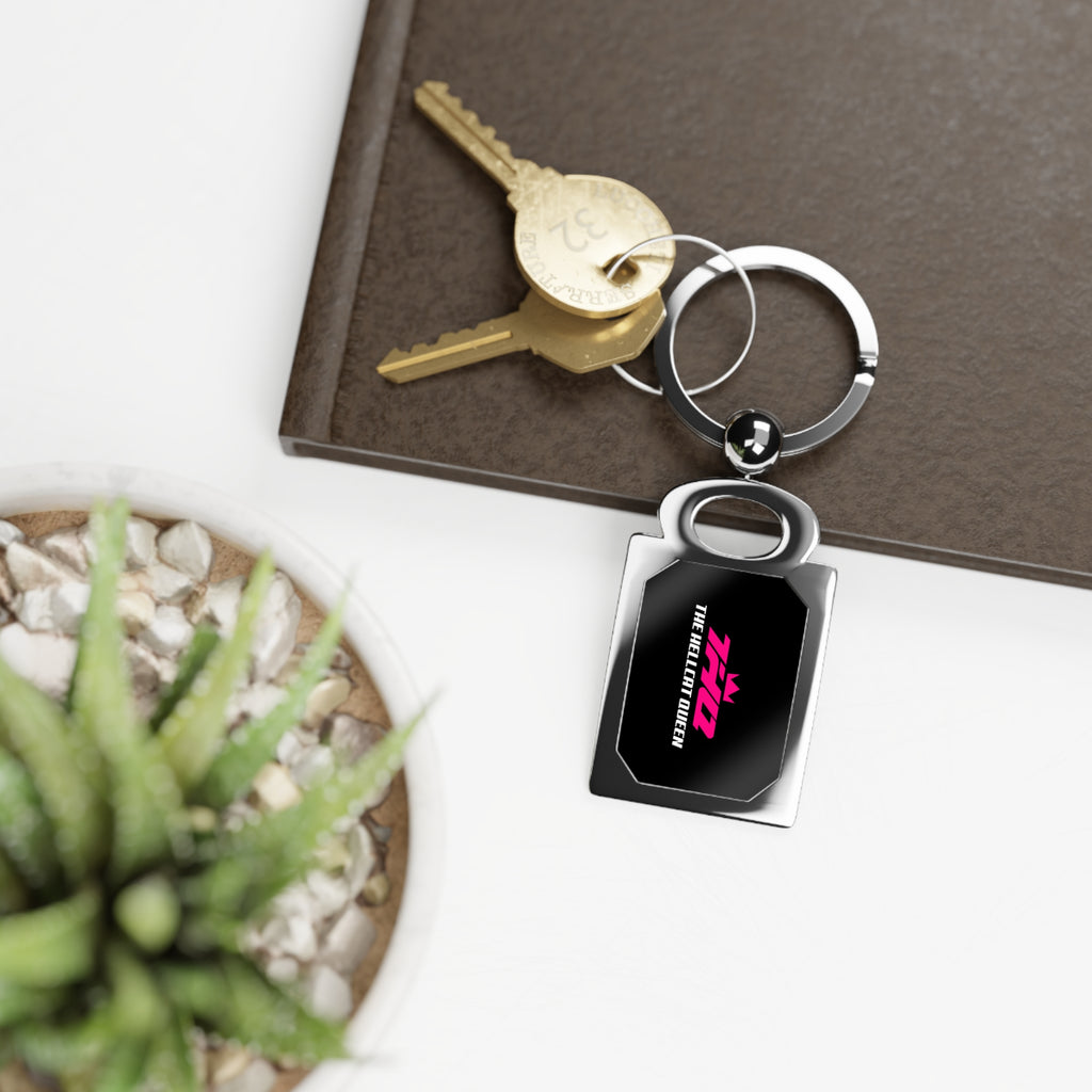 Keyring Pink Hellcat Queen Logo