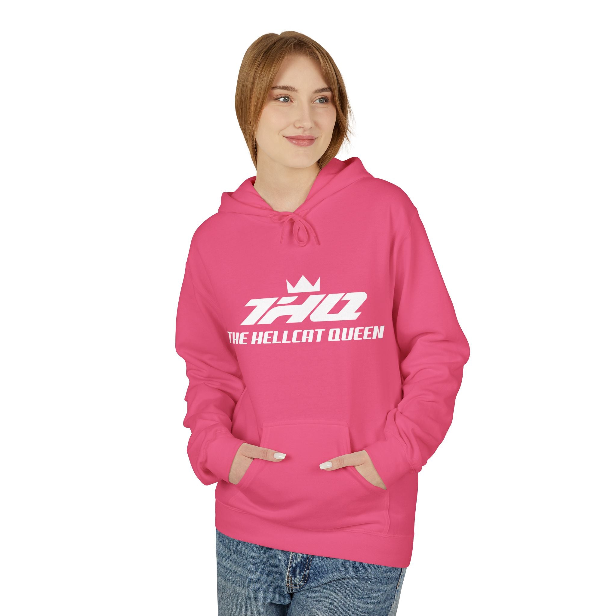 The Hellcat Queen Fleece Hoodie - White Logo