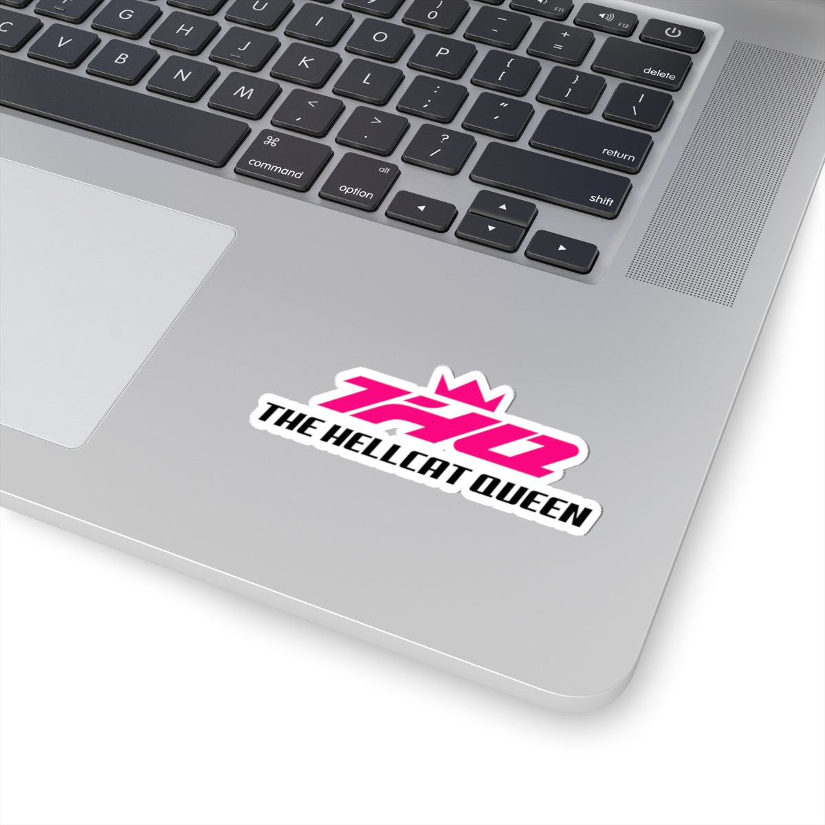 Hellcat Queen Kiss-Cut Sticker | THQ Crown Logo Decal | Pink
