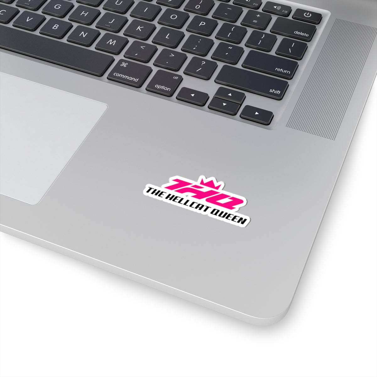 Hellcat Queen Kiss-Cut Sticker | THQ Crown Logo Decal | Pink