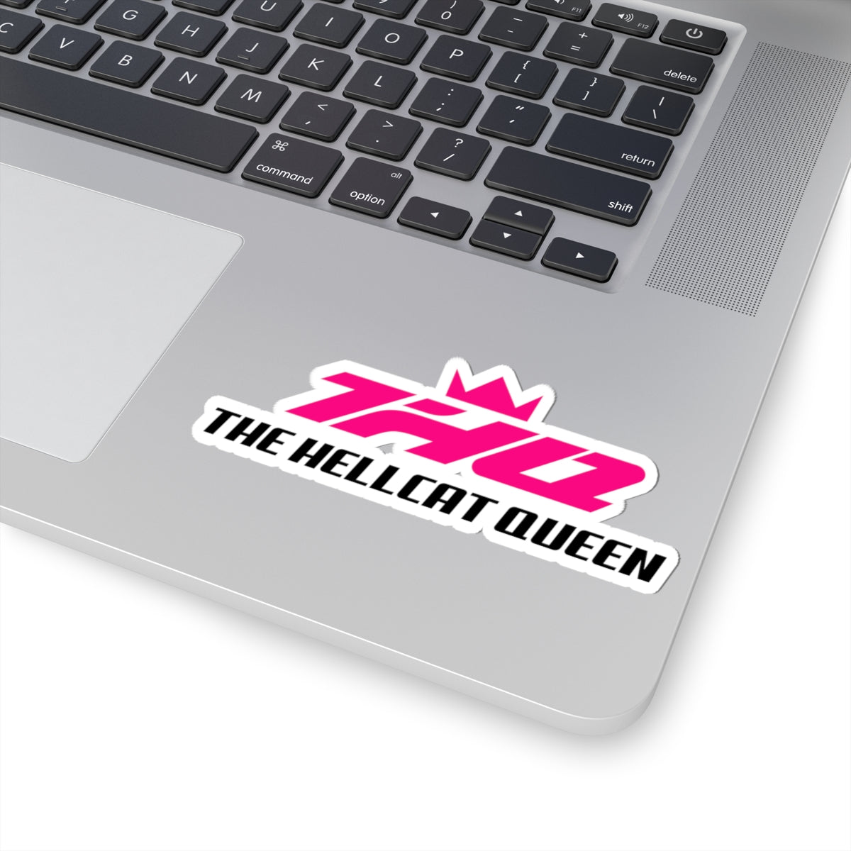 Hellcat Queen Kiss-Cut Sticker | THQ Crown Logo Decal | Pink