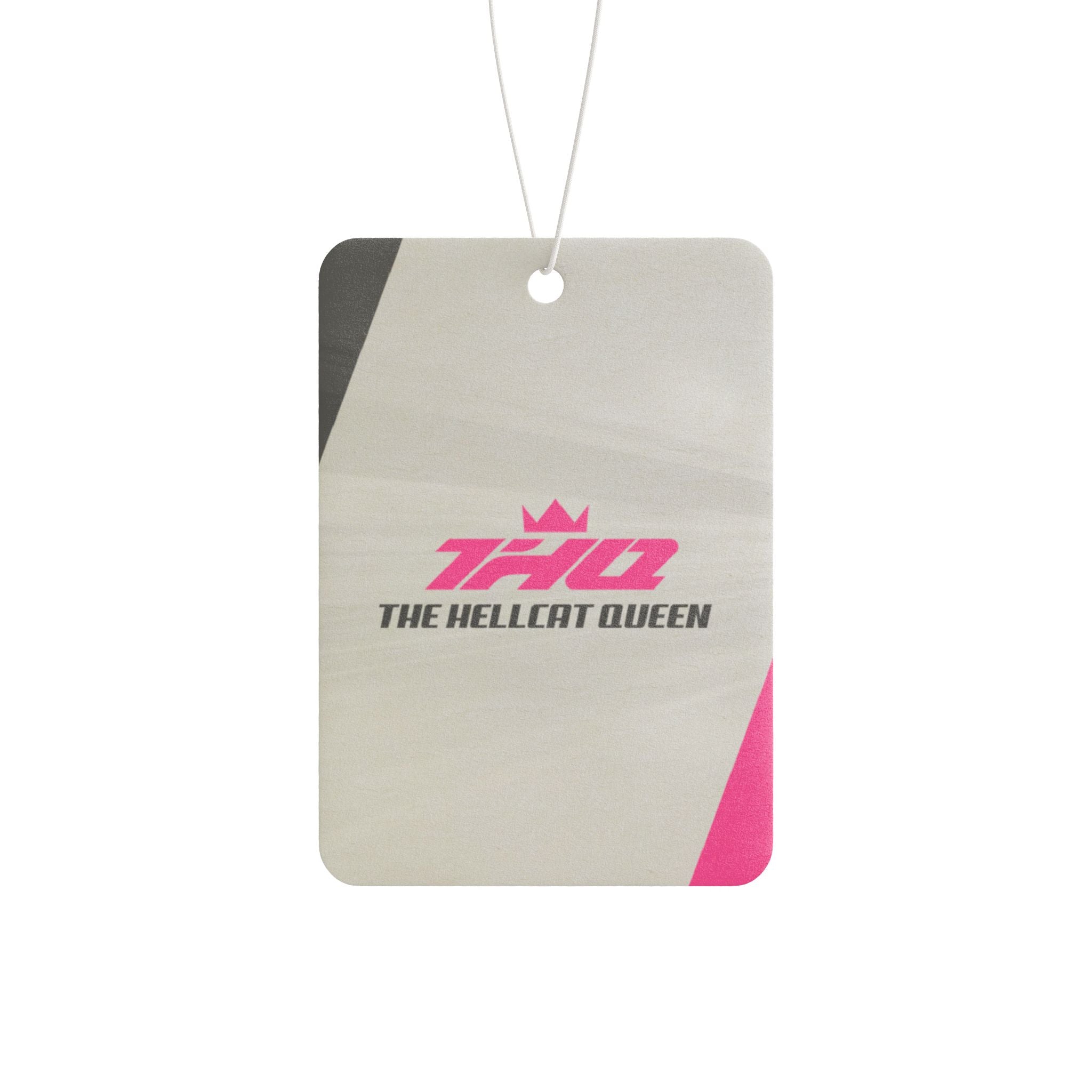 Car Air Freshener — 'The Hellcat Queen' Pink Logo