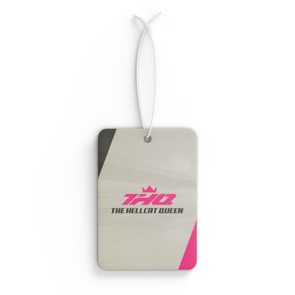 Car Air Freshener — 'The Hellcat Queen' Pink Logo