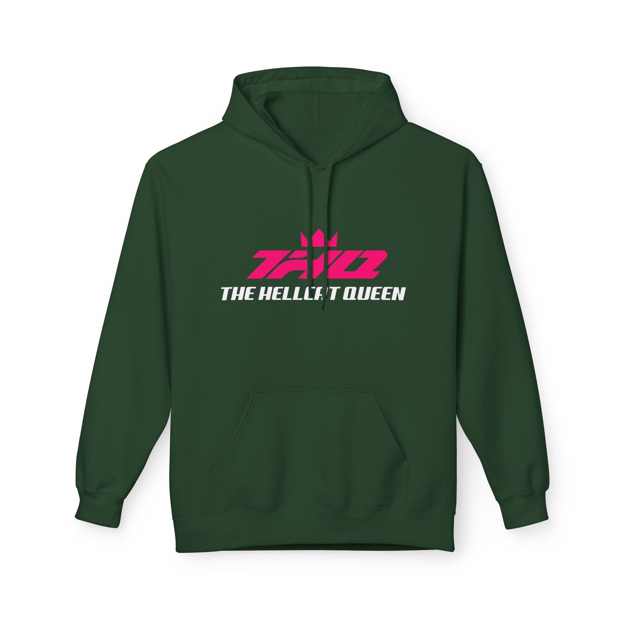 The Hellcat Queen Fleece Hoodie - Pink Logo