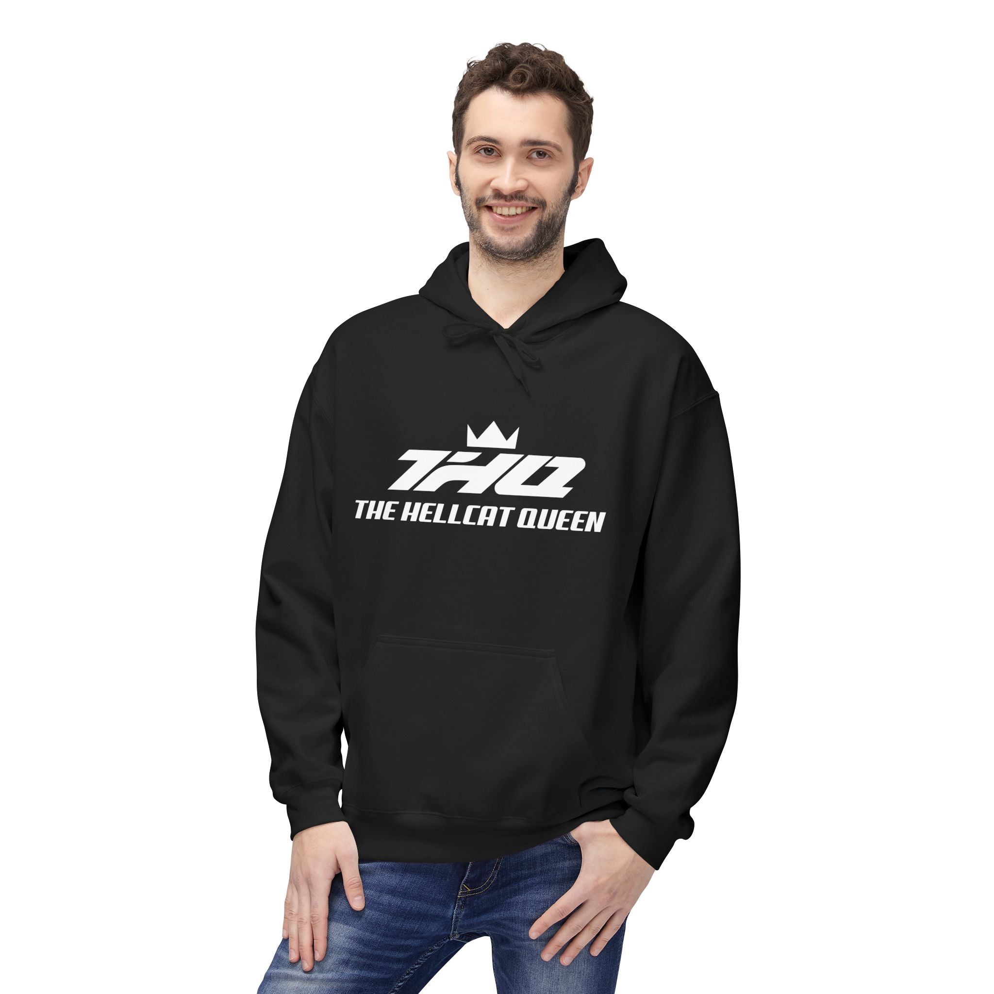 The Hellcat Queen Fleece Hoodie - White Logo